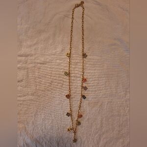 Joan Rivers reversible floral necklace